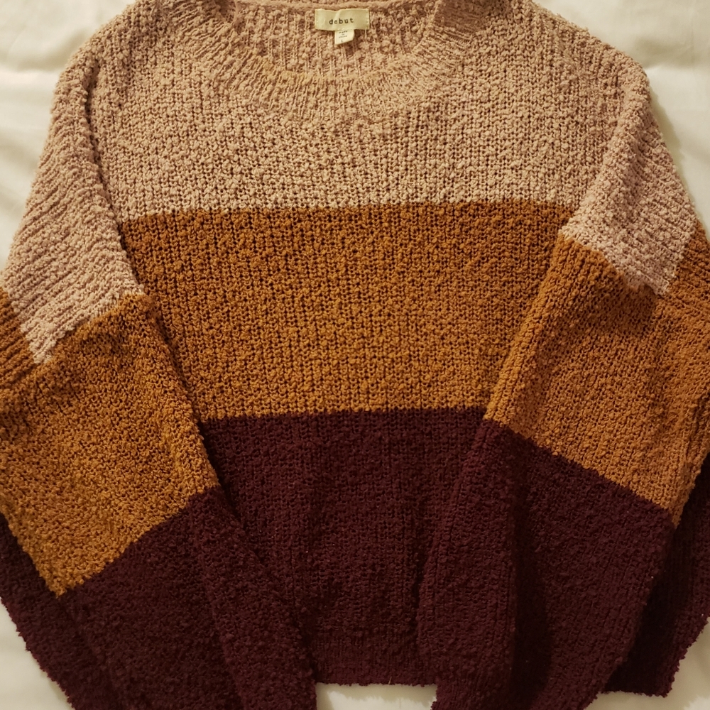 Color block sweater
